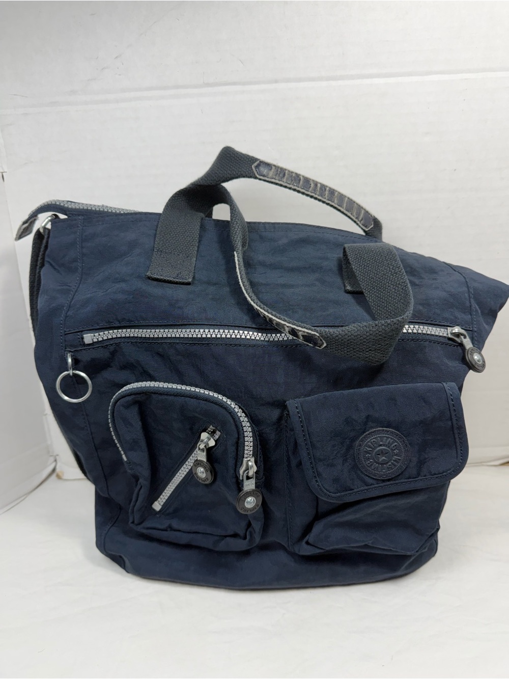 Kipling Nylon Everyday Tote Bag in Navy
